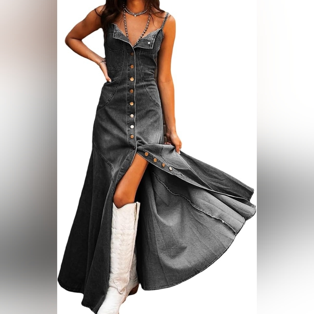 Lovimgs Washed Black Dress